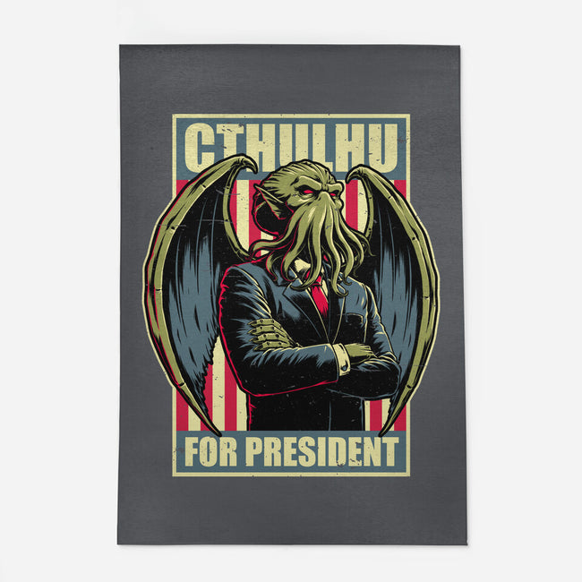 Cthulhu For President-None-Indoor-Rug-Studio Mootant