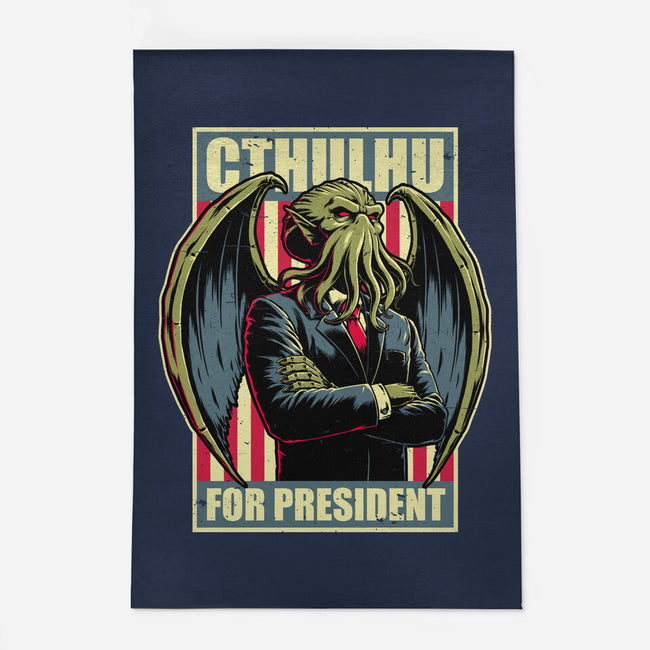 Cthulhu For President-None-Outdoor-Rug-Studio Mootant