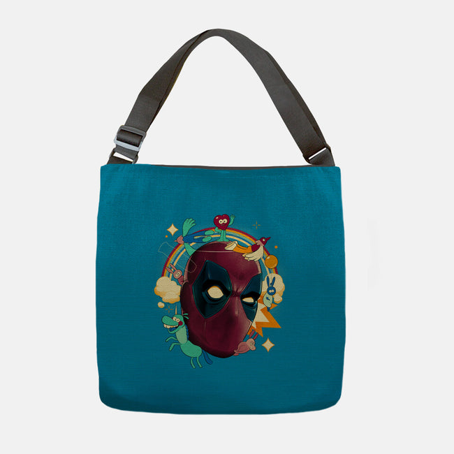 Imaginary Pool Friends-None-Adjustable Tote-Bag-Bruno Mota