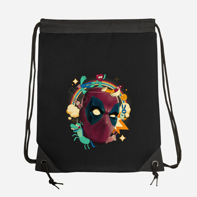 Imaginary Pool Friends-None-Drawstring-Bag-Bruno Mota