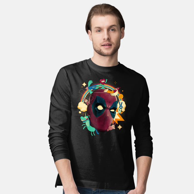 Imaginary Pool Friends-Mens-Long Sleeved-Tee-Bruno Mota