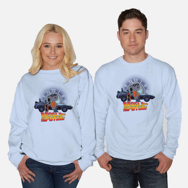 Beagle Of The Future-Unisex-Crew Neck-Sweatshirt-rmatix