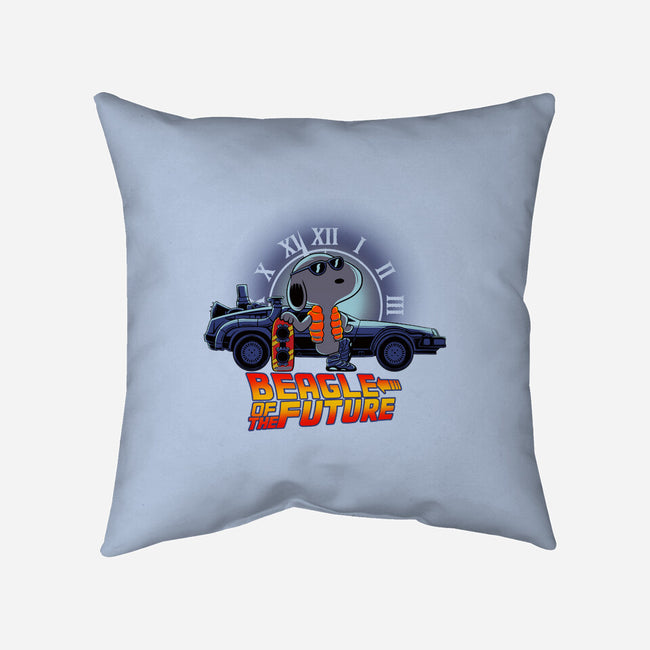 Beagle Of The Future-None-Removable Cover-Throw Pillow-rmatix