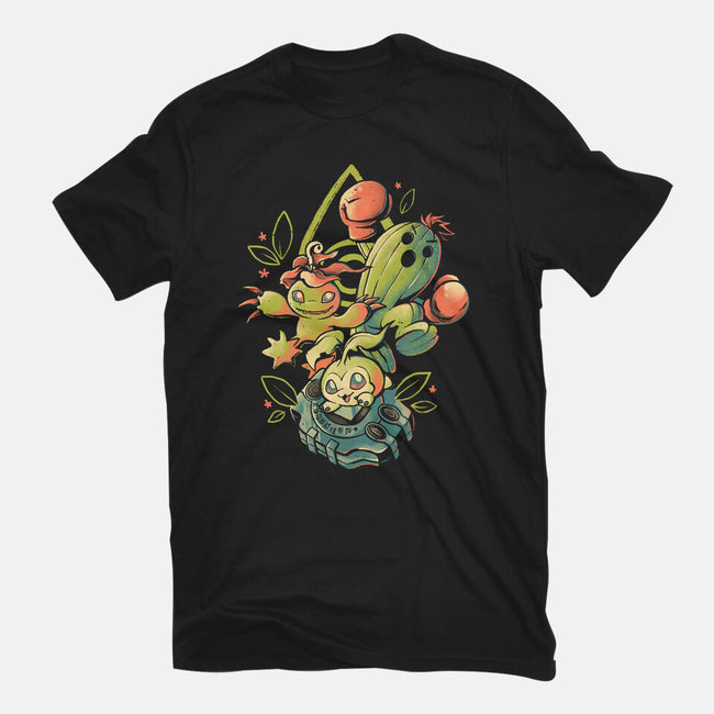 Digital Cactus Evolution-Mens-Basic-Tee-Arigatees