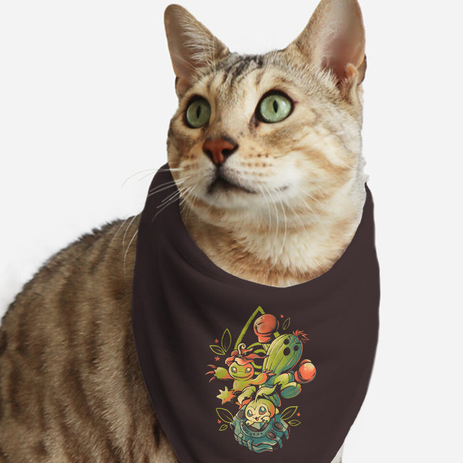 Digital Cactus Evolution-Cat-Bandana-Pet Collar-Arigatees