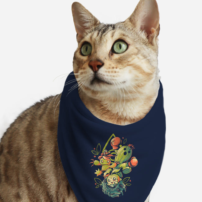 Digital Cactus Evolution-Cat-Bandana-Pet Collar-Arigatees