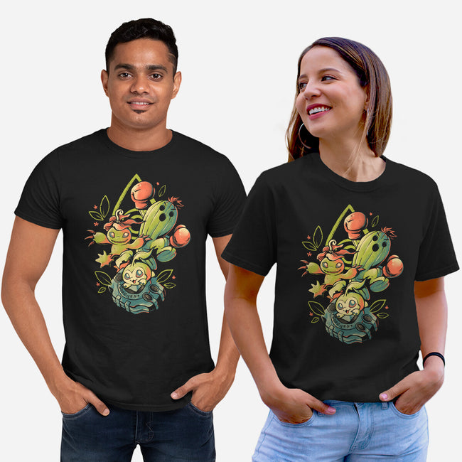 Digital Cactus Evolution-Unisex-Basic-Tee-Arigatees