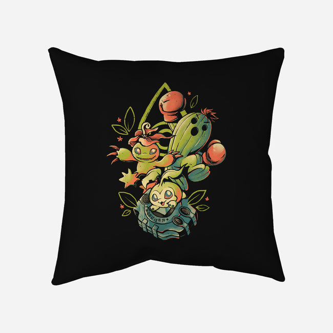 Digital Cactus Evolution-None-Removable Cover w Insert-Throw Pillow-Arigatees