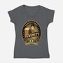 Shiny Beer-Womens-V-Neck-Tee-retrodivision