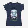 What We Eat In The Shadows-Womens-V-Neck-Tee-jrberger