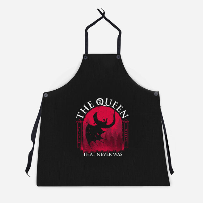 Red Queen-Unisex-Kitchen-Apron-rocketman_art