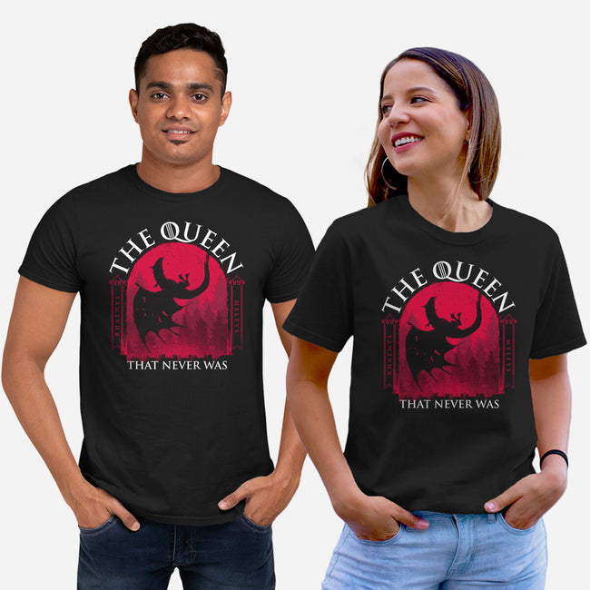 Red Queen-Unisex-Basic-Tee-rocketman_art