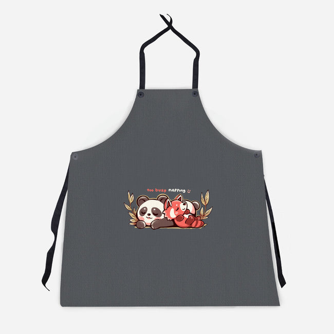 Too Busy Napping-Unisex-Kitchen-Apron-TechraNova