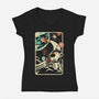 Interstellar Explorer-Womens-V-Neck-Tee-Henrique Torres