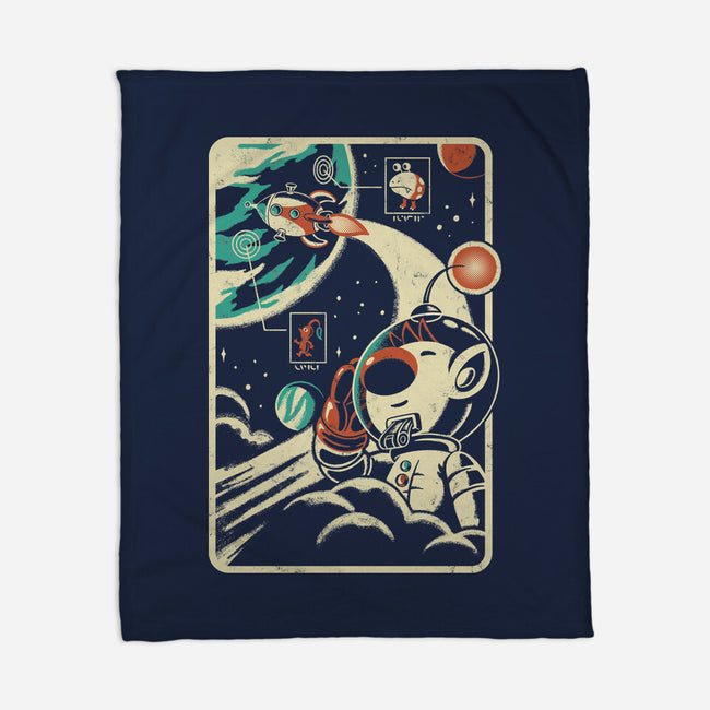 Interstellar Explorer-None-Fleece-Blanket-Henrique Torres