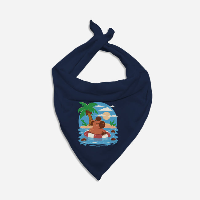 Summer Capybara-Cat-Bandana-Pet Collar-TechraNova