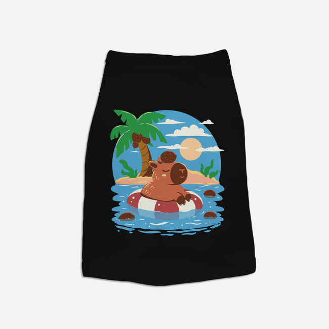 Summer Capybara-Dog-Basic-Pet Tank-TechraNova