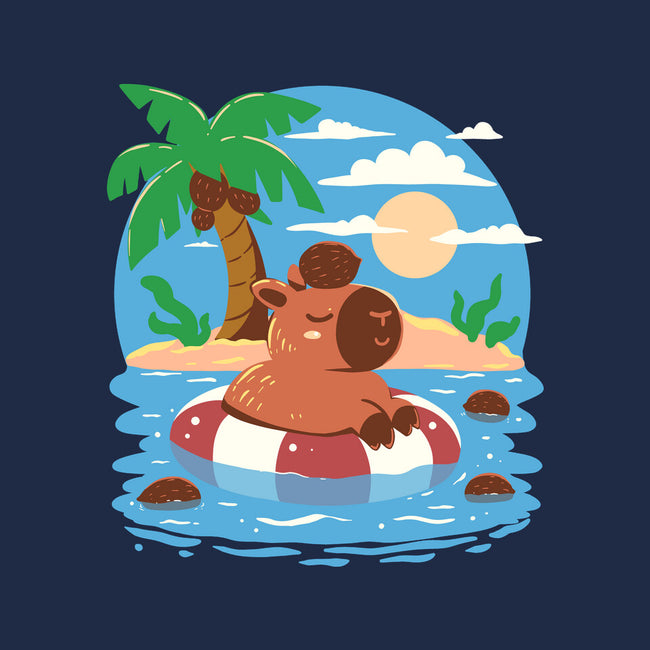 Summer Capybara-None-Outdoor-Rug-TechraNova