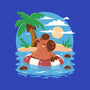 Summer Capybara-None-Glossy-Sticker-TechraNova