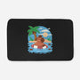 Summer Capybara-None-Memory Foam-Bath Mat-TechraNova