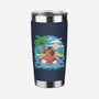 Summer Capybara-None-Stainless Steel Tumbler-Drinkware-TechraNova