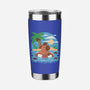 Summer Capybara-None-Stainless Steel Tumbler-Drinkware-TechraNova