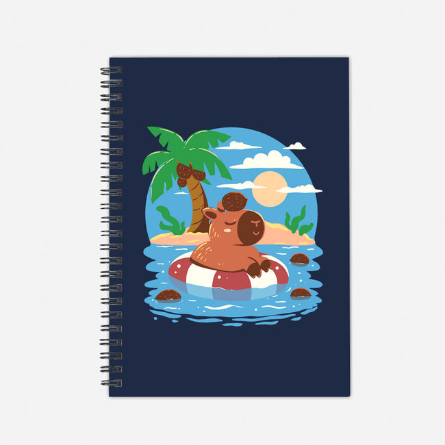 Summer Capybara-None-Dot Grid-Notebook-TechraNova