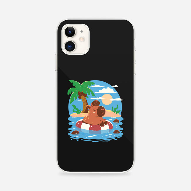 Summer Capybara-iPhone-Snap-Phone Case-TechraNova