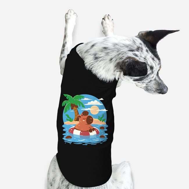 Summer Capybara-Dog-Basic-Pet Tank-TechraNova