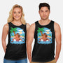 Summer Capybara-Unisex-Basic-Tank-TechraNova