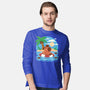 Summer Capybara-Mens-Long Sleeved-Tee-TechraNova