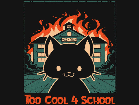 Cat At School On Fire