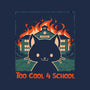 Cat At School On Fire-None-Outdoor-Rug-worlddominationforcats