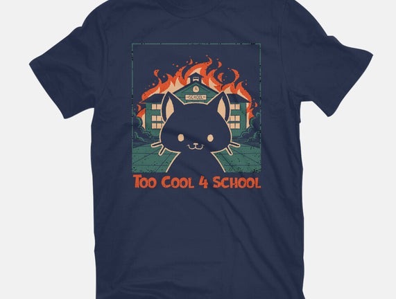 Cat At School On Fire