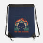 Cat At School On Fire-None-Drawstring-Bag-worlddominationforcats