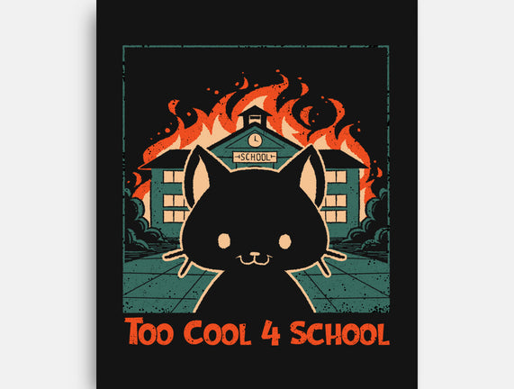 Cat At School On Fire