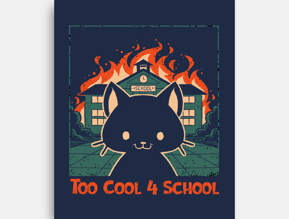 Cat At School On Fire