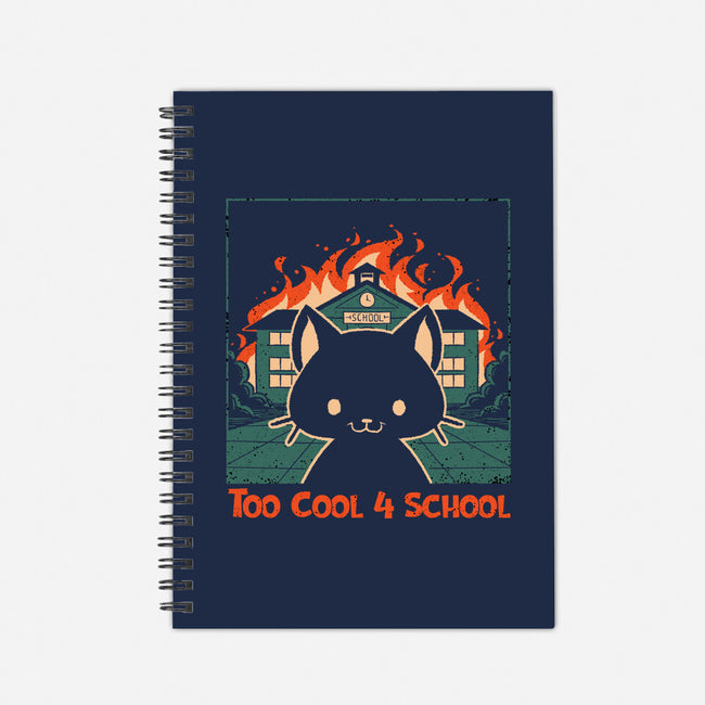 Cat At School On Fire-None-Dot Grid-Notebook-worlddominationforcats