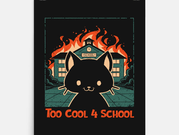 Cat At School On Fire