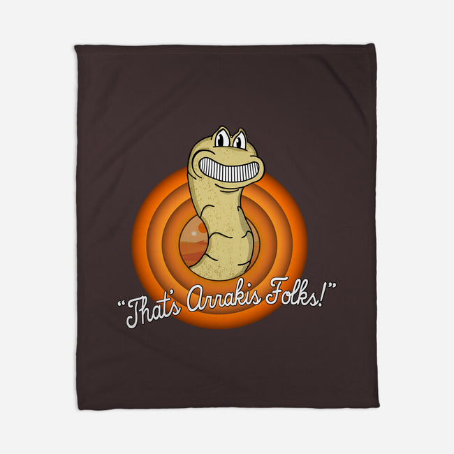 That's Arrakis Folks-None-Fleece-Blanket-sillyindustries