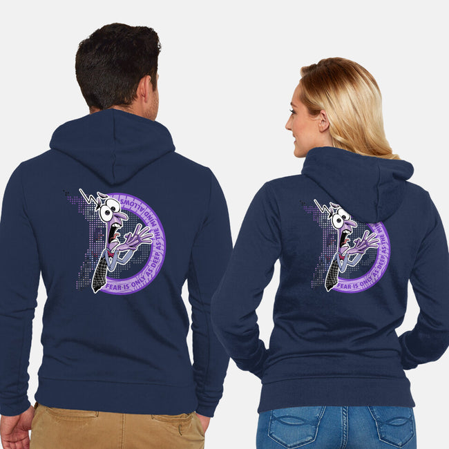 Fear As Mind Allows-Unisex-Zip-Up-Sweatshirt-panicking_bat