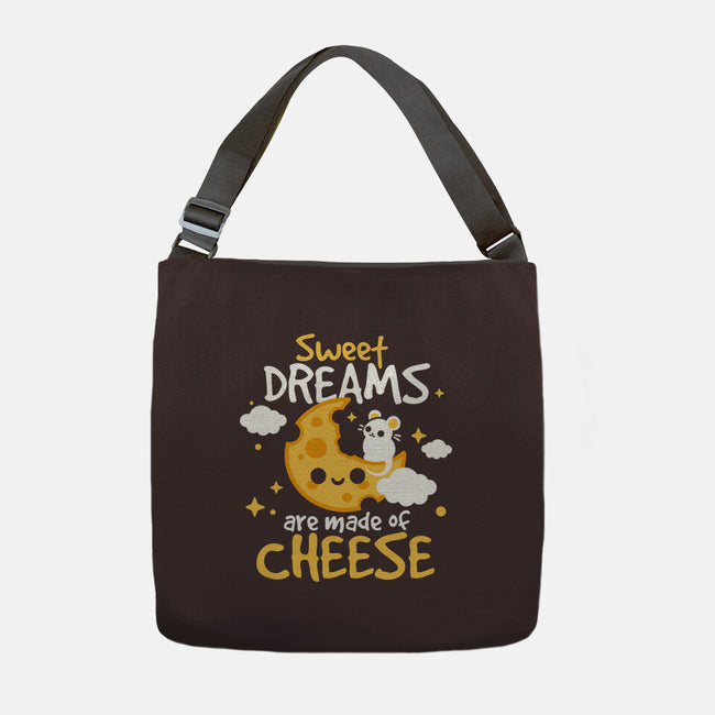 Sweet Dreams Are Made Of Cheese-None-Adjustable Tote-Bag-NemiMakeit