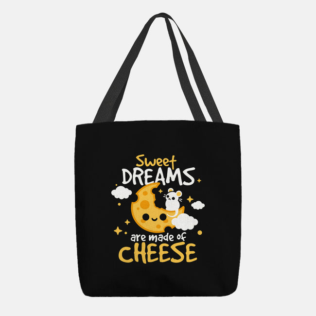 Sweet Dreams Are Made Of Cheese-None-Basic Tote-Bag-NemiMakeit