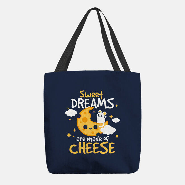 Sweet Dreams Are Made Of Cheese-None-Basic Tote-Bag-NemiMakeit