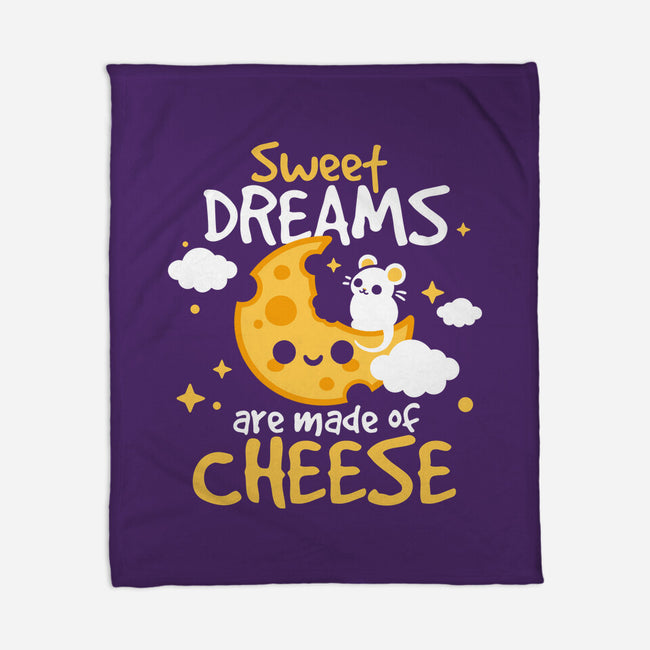 Sweet Dreams Are Made Of Cheese-None-Fleece-Blanket-NemiMakeit