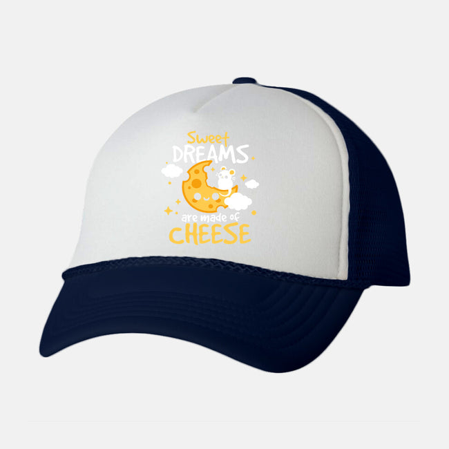 Sweet Dreams Are Made Of Cheese-Unisex-Trucker-Hat-NemiMakeit