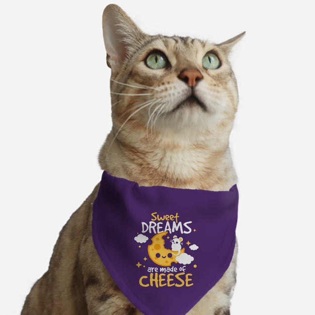 Sweet Dreams Are Made Of Cheese-Cat-Adjustable-Pet Collar-NemiMakeit