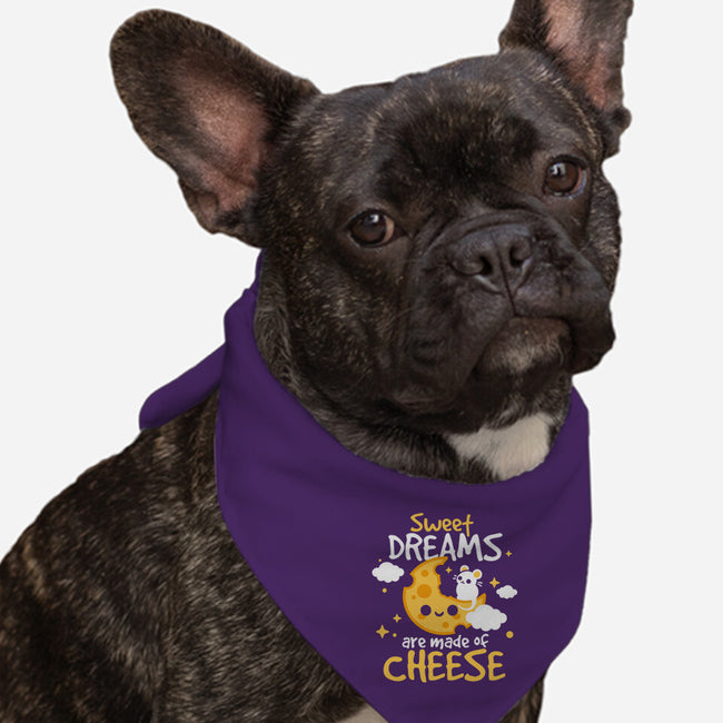 Sweet Dreams Are Made Of Cheese-Dog-Bandana-Pet Collar-NemiMakeit