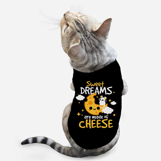 Sweet Dreams Are Made Of Cheese-Cat-Basic-Pet Tank-NemiMakeit