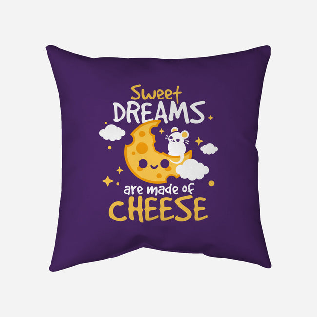 Sweet Dreams Are Made Of Cheese-None-Non-Removable Cover w Insert-Throw Pillow-NemiMakeit